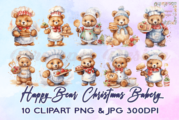 Download Happy Bear Christmas Bakery Clipart - Happy bear Collection