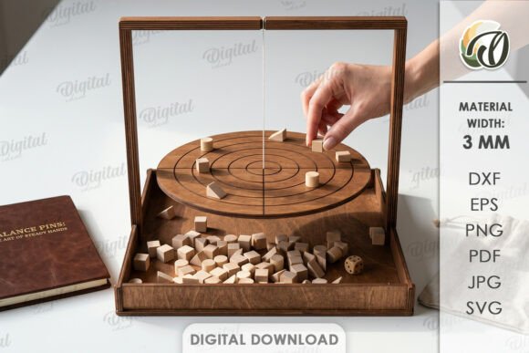 Download 3D Balance Game Laser Cut - Premium Bundle