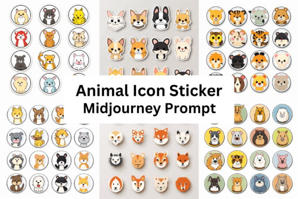 Download Ai Prompt for Animal Icon Sticker - Animal Collection