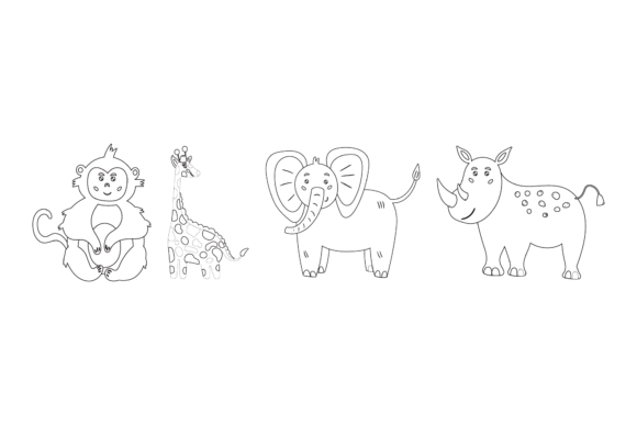 Download Zoo Animals Coloring Book - Animal Collection