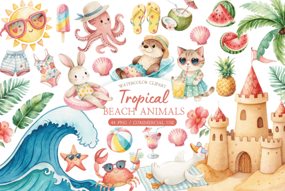 Download Tropical Animals Clipart Bundle - Animal Collection