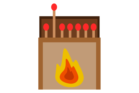 Download Match Box Open Color Icon. Fire Sticks - Match Collection