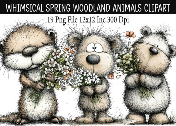 Download Whimsical Spring Woodland Animals - Animal Collection