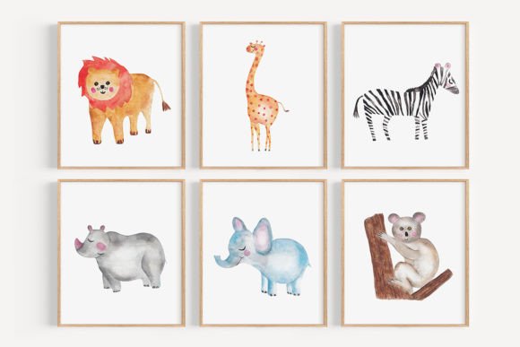 Download Safari Animals Wall Art Print - Animal Collection