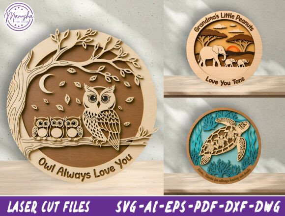 Download Personalized Animal Family SVG Bundle - Animal Collection