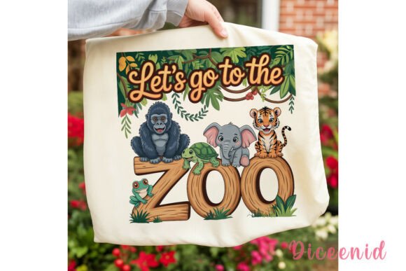 Download Zoo Animals Safari Sublimation Design - Animal Collection
