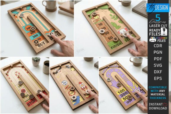 Download Fast Sling Puck Game Laser Cut Bundle - Premium Resources