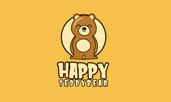 Download Happy Bear Logo Mascot Design Vector - Happy bear Collection