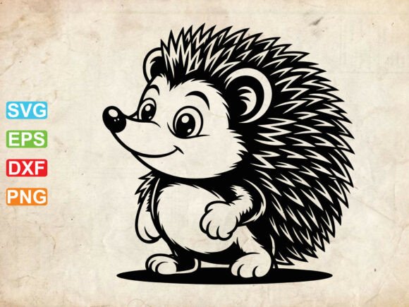 Download Hedgehog SVG, Kawaii Animal Clipart - Animal Collection