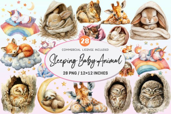 Download Sleeping Baby Animal, Sweet Dreams PNG. - Animal Collection