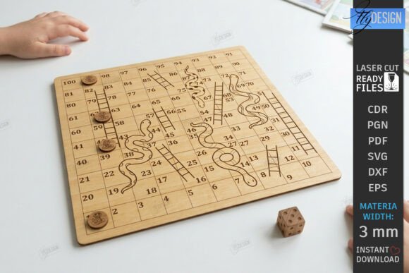 Download Vintage Board Game Designs Laser Cut - Premium Resources