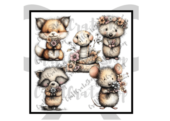 Download Whimsical Spring Woodland Animals - Animal Collection